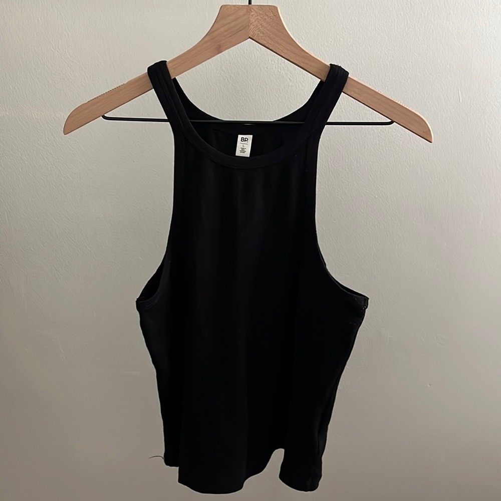 3/$15 SALE Simple Black High Neck Tank